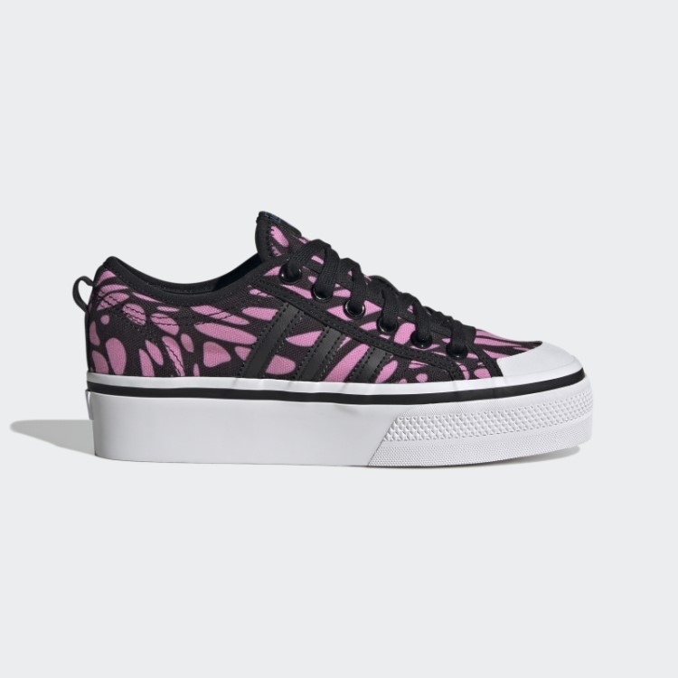 Sapato Plataforma Adidas Nizza Preto