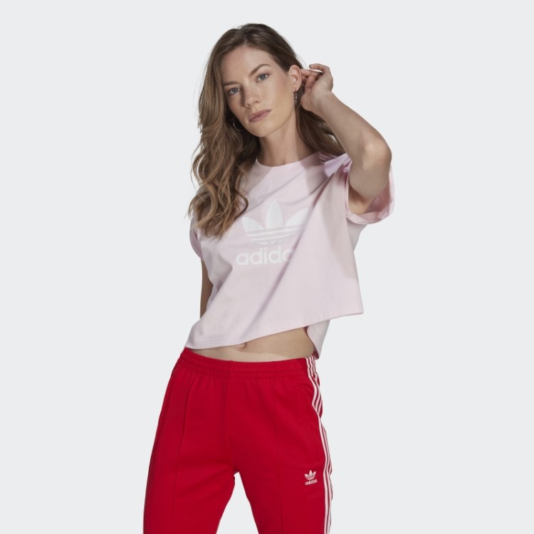 Camiseta Adidas Adicolor Classics Short Trefoil Rosa
