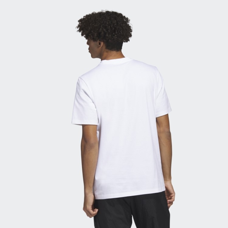 Camiseta Branca De Manga Curta Com Estampa Future Icons Da Adidas