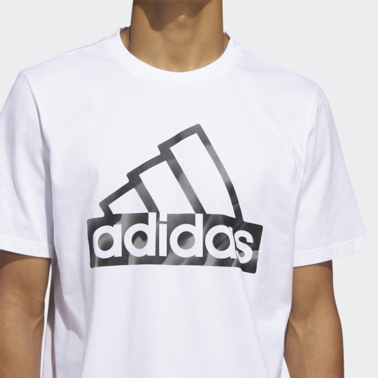 Camiseta Branca De Manga Curta Com Estampa Future Icons Da Adidas