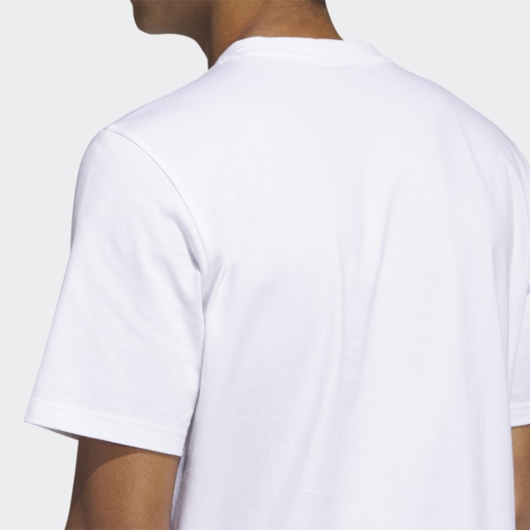 Camiseta Branca De Manga Curta Com Estampa Future Icons Da Adidas
