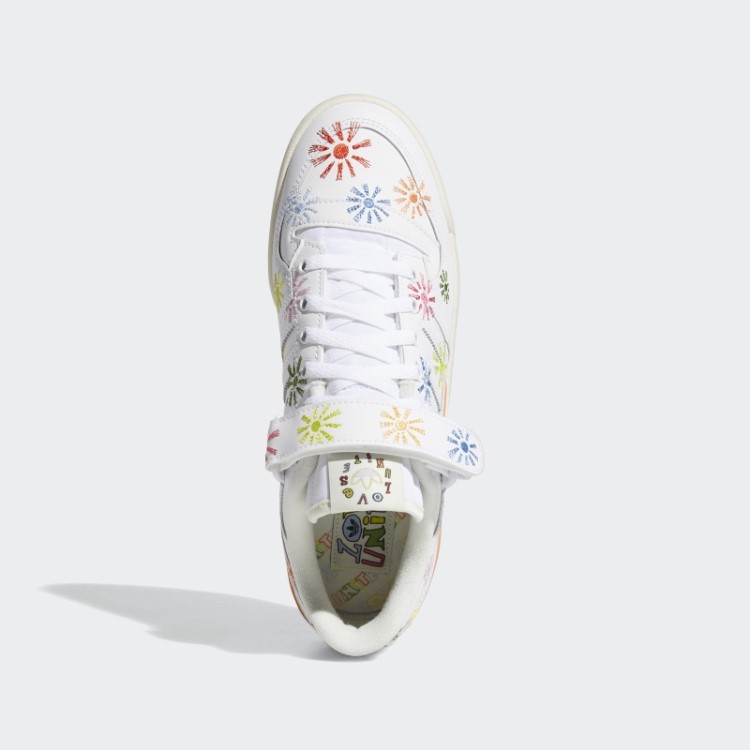 Tênis De Baixo Orgulho Fórum Branco Adidas