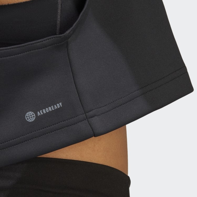 Moletom Hiit Aeroready Crop Training Preto Adidas
