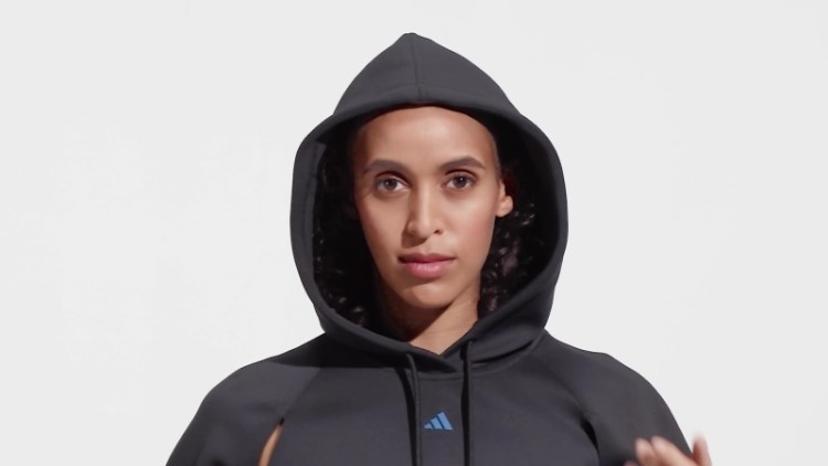 Moletom Preto Hiit Aeroready Crop Training Adidas