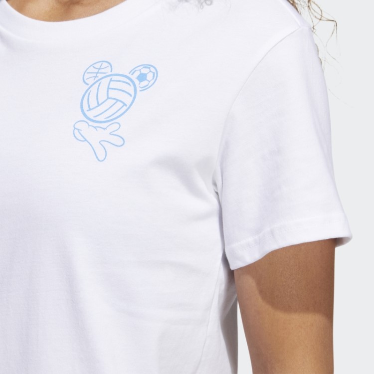 Camiseta Esportiva Branca Adidas Disney