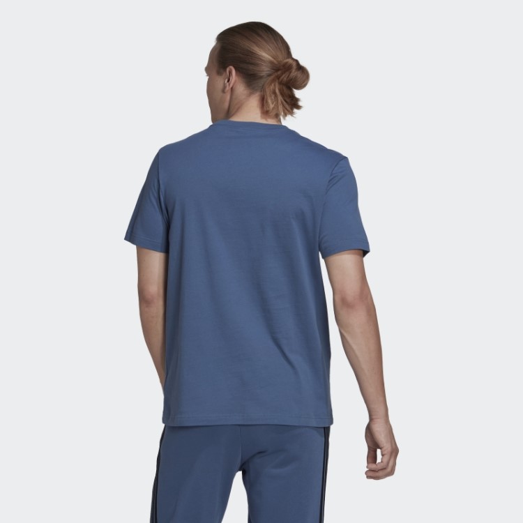 Camiseta De Algodão Rugby Toda Preta De Aço Adidas