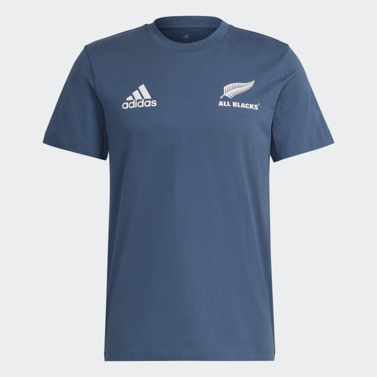 Camiseta De Algodão Rugby Toda Preta De Aço Adidas
