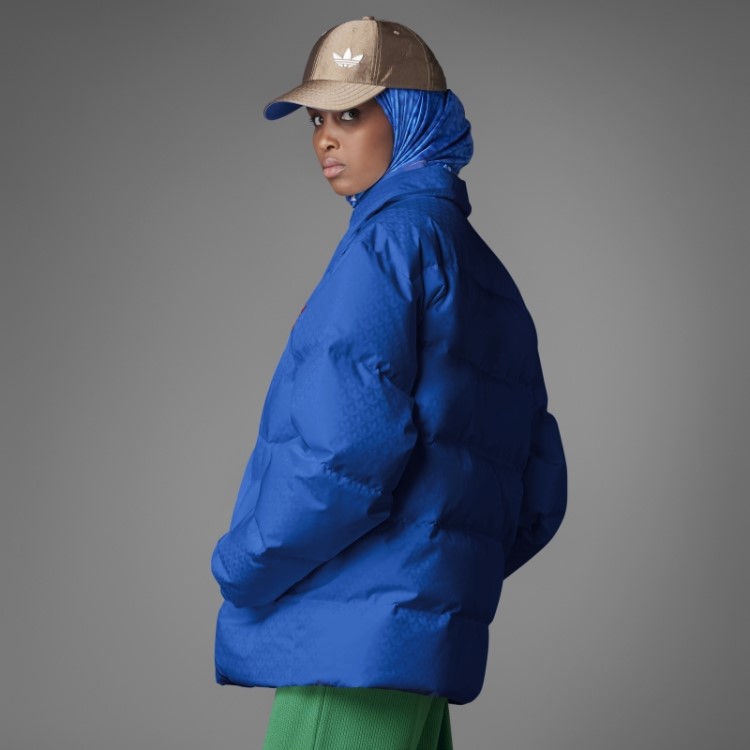 Adicolor Jaqueta Puffer Monograma Anos 70 Adidas Royal