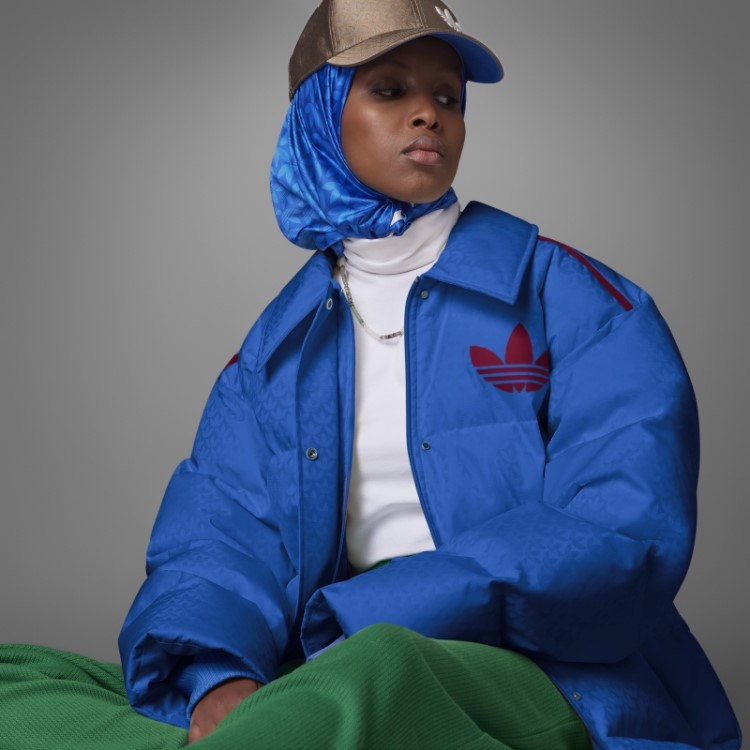Adicolor Jaqueta Puffer Monograma Anos 70 Adidas Royal