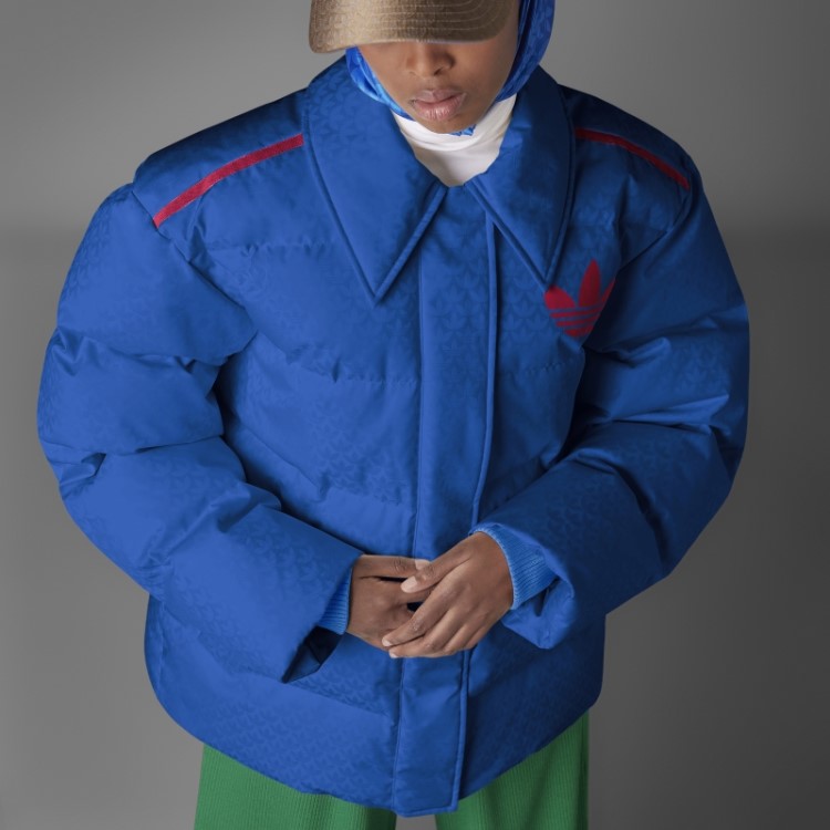 Jaqueta Adicolor Heritage Now Com Monograma Adidas Royal