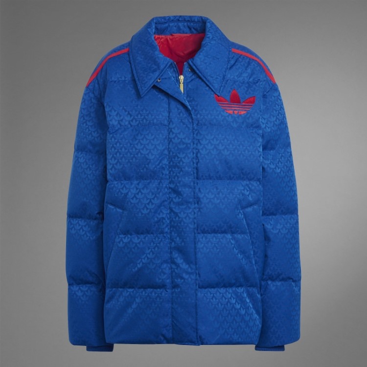 Jaqueta Adicolor Heritage Now Com Monograma Adidas Royal