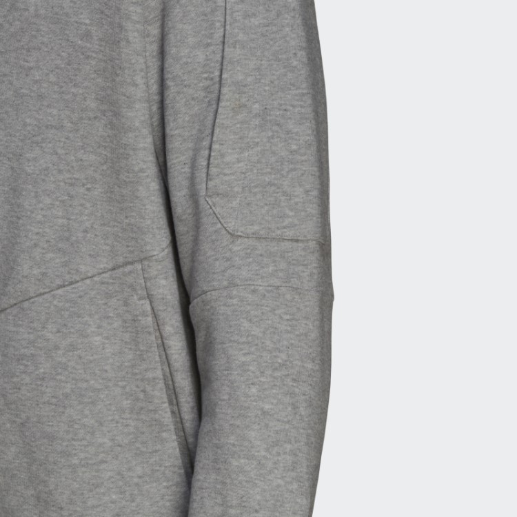 Moletom Com Capuz E Zíper Completo 4gameday Cinza Médio Adidas