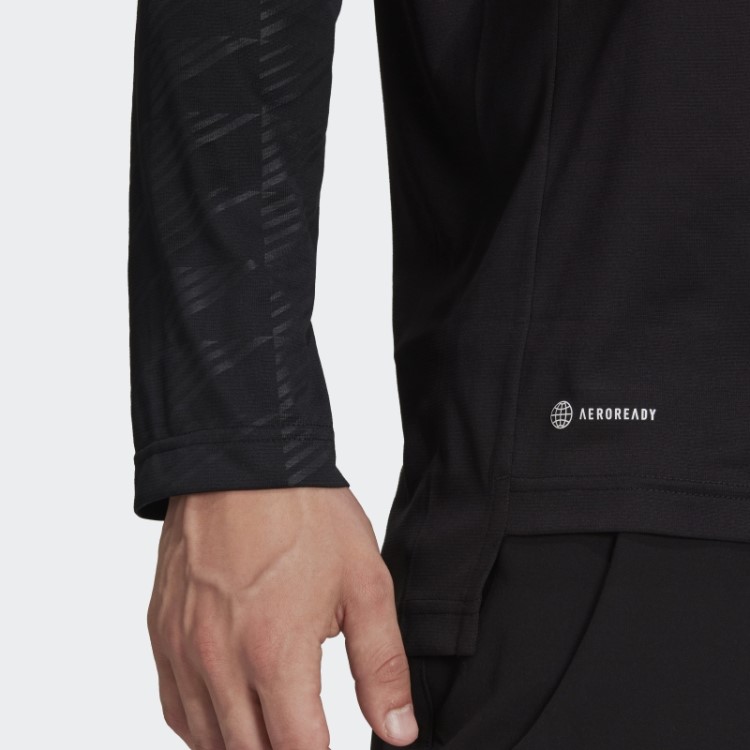 Camiseta Adidas Terrex Multi Com Meio Zíper Preta