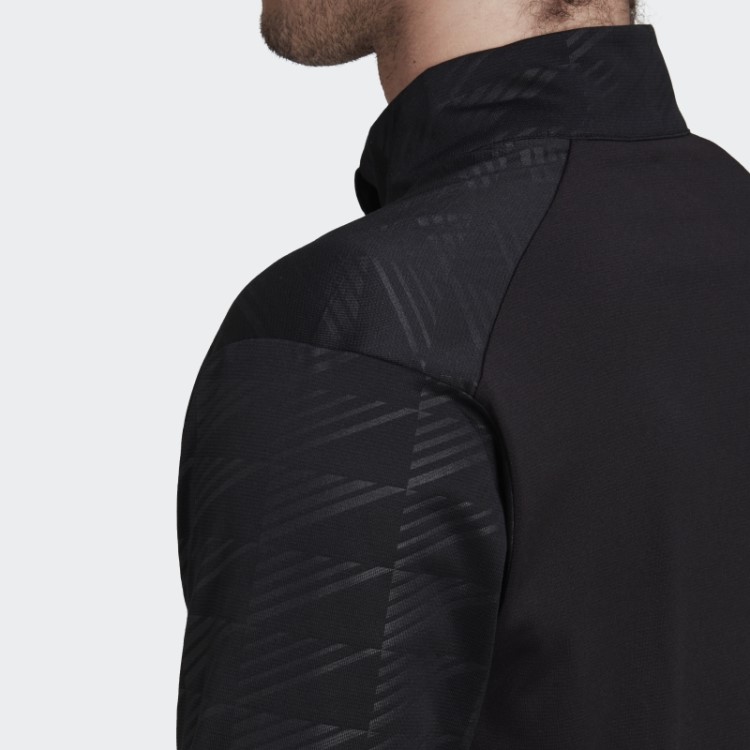 Camiseta Adidas Terrex Multi Com Meio Zíper Preta