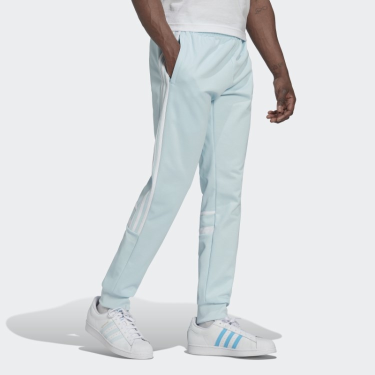 Calça Azul Adicolor Classics Corte Linha Adidas