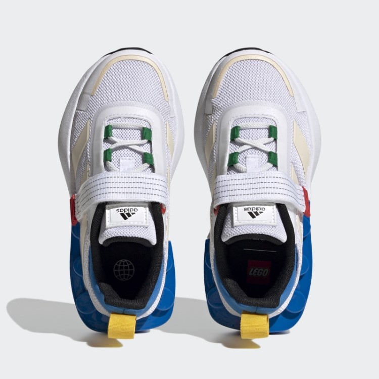 Branco Quente Adidas X Lego Tech Rnr Sapato Elástico E Top Strap