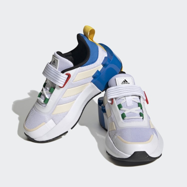 Branco Quente Adidas X Lego Tech Rnr Sapato Elástico E Top Strap