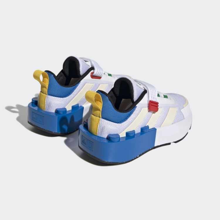Branco Quente Adidas X Lego Tech Rnr Sapato Elástico E Top Strap
