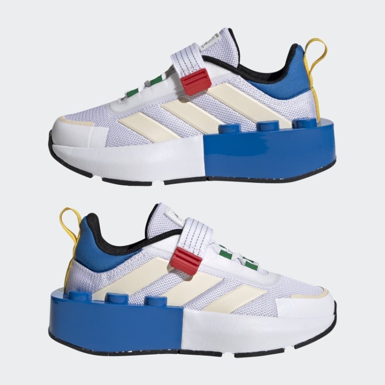 Branco Quente Adidas X Lego Tech Rnr Sapato Elástico E Top Strap
