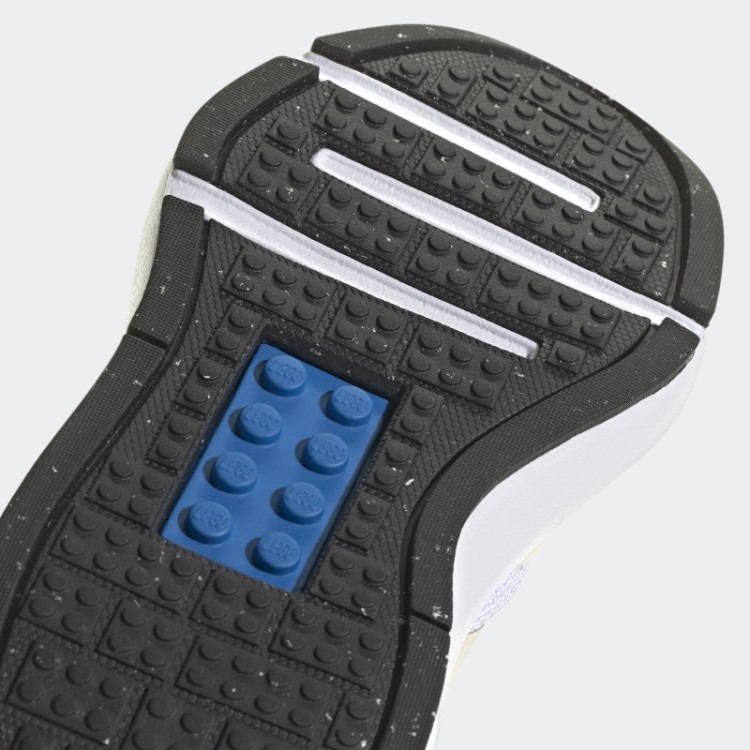Branco Adidas X Lego Tech Rnr Sapatos De Renda Elástica Moda