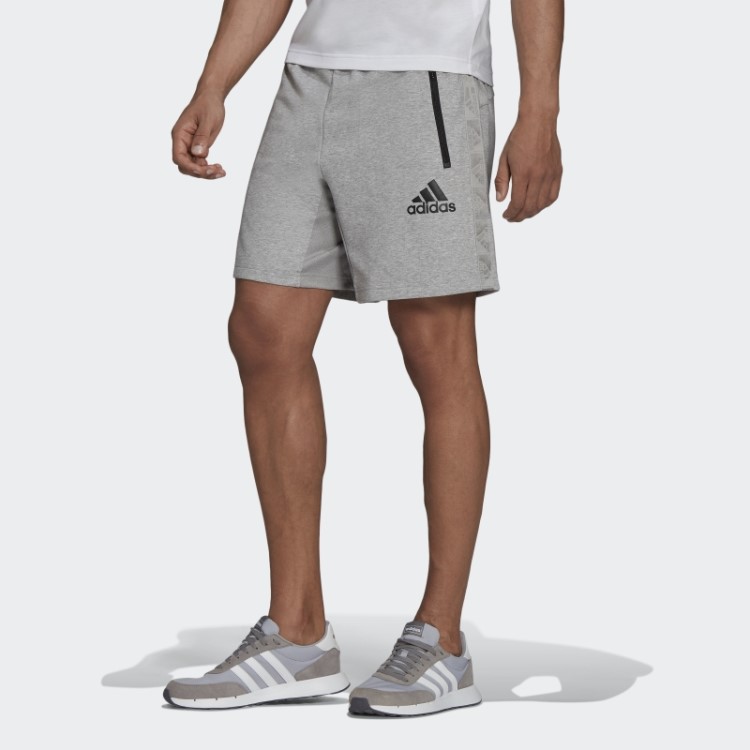 Aeroready Designed To Move Calção Sport Motion Logo Cinza Médio Adidas