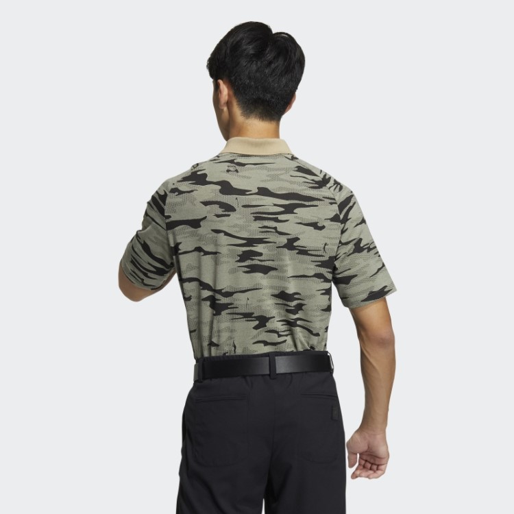 Camisa Polo Camuflada Adidas Hemp Go-to