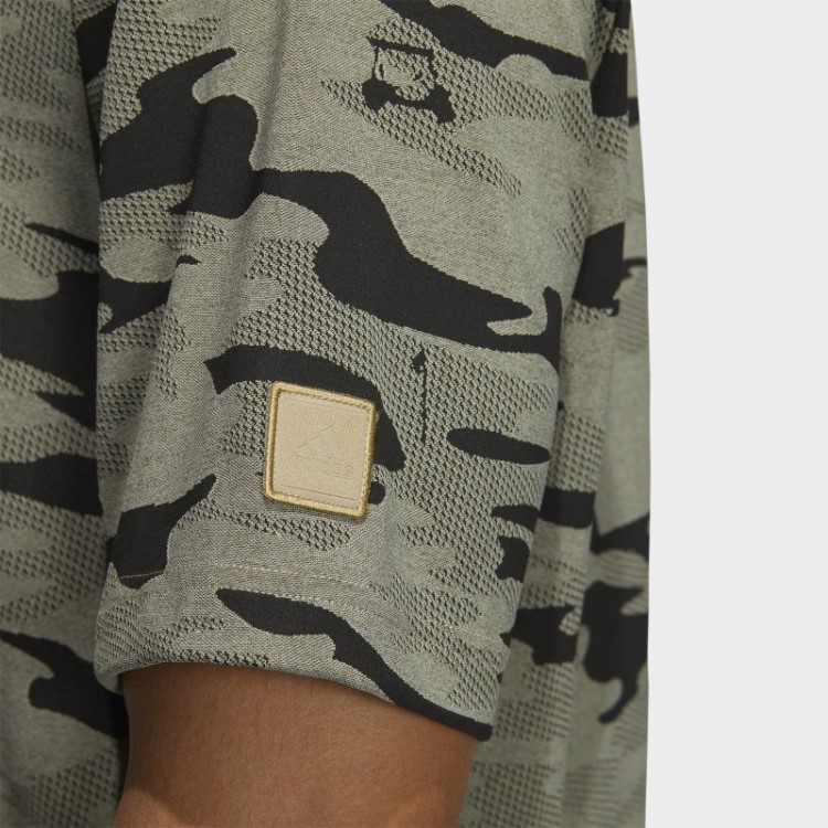 Camisa Polo Camuflada Adidas Hemp Go-to