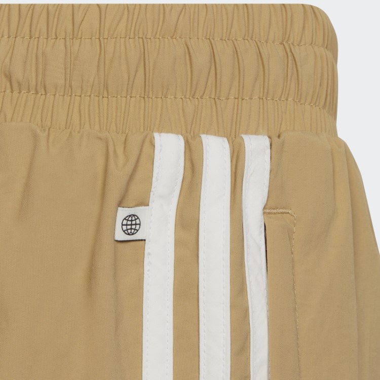 Calça Esportiva Em Tecido Tom Bege Adidas