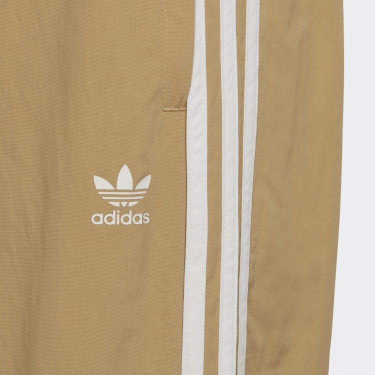Calça Esportiva Em Tecido Tom Bege Adidas