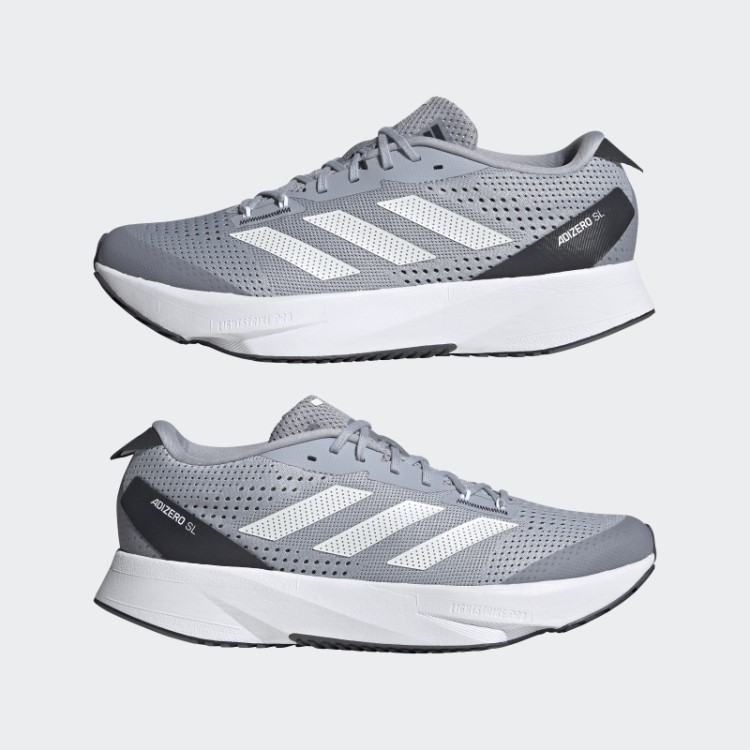 Tênis De Corrida Adidas Adizero Sl Prata Moda
