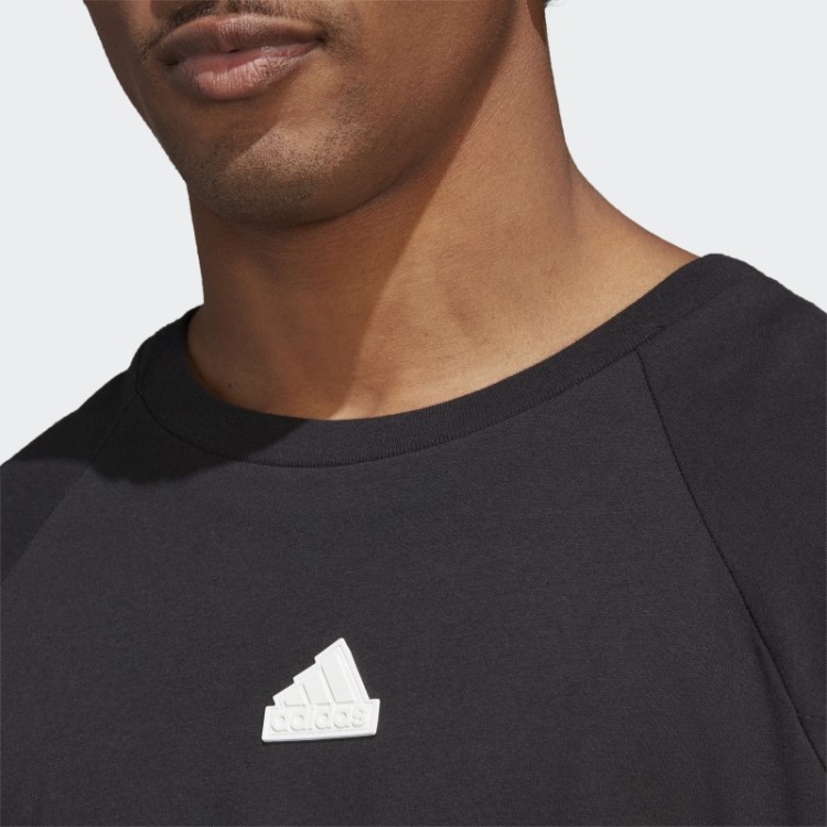 Future Icons Camiseta Manga Longa Com As Três Listras Preta Adidas