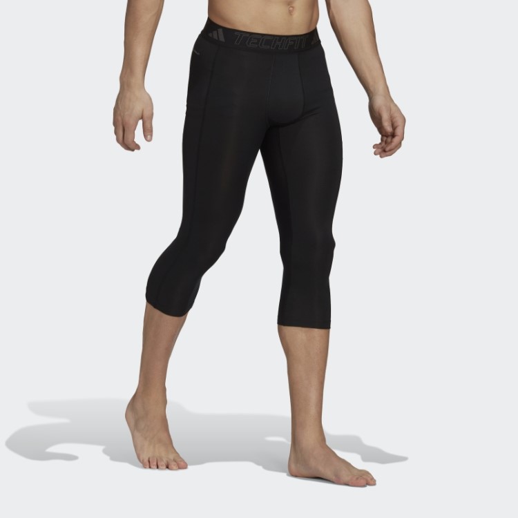 Meia-calça Techfit Training 3/4 Preta Adidas