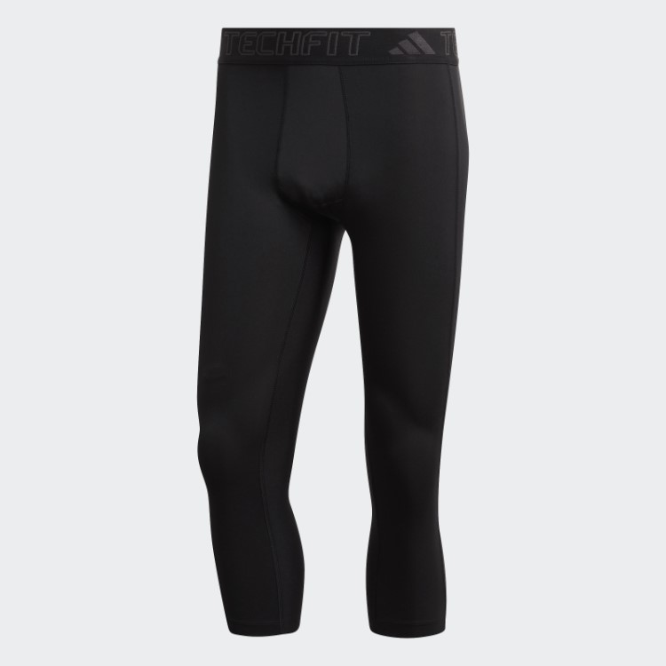Meia-calça Techfit Training 3/4 Preta Adidas