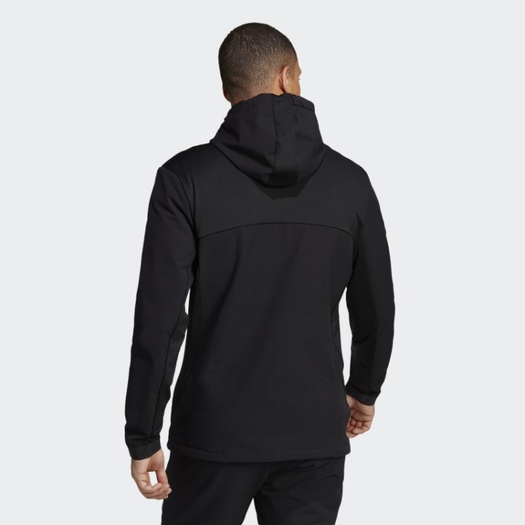 Moletom Preto Adidas Cold.rdy Com Zíper Completo