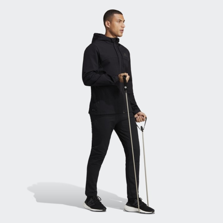 Moletom Preto Adidas Cold.rdy Com Zíper Completo