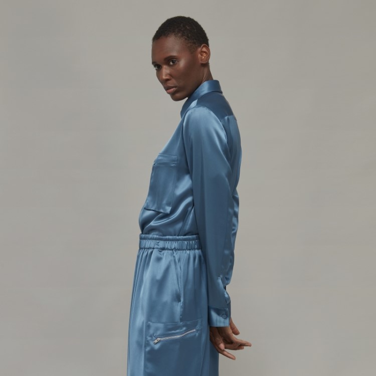 Adidas Y-3 Tech Silk Manga Longa Elegante