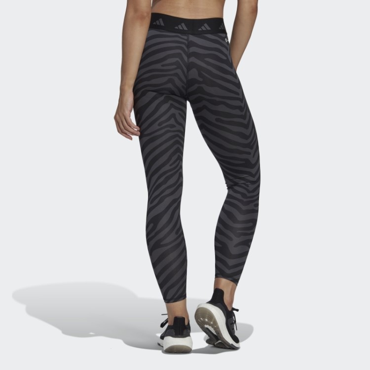 Legging Zebra 7/8 Multicolorida Hyperglam Techfit Adidas
