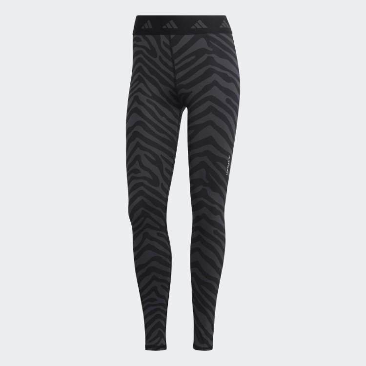 Legging Zebra 7/8 Cintura Alta Adidas Hyperglam Techfit Multicolorida