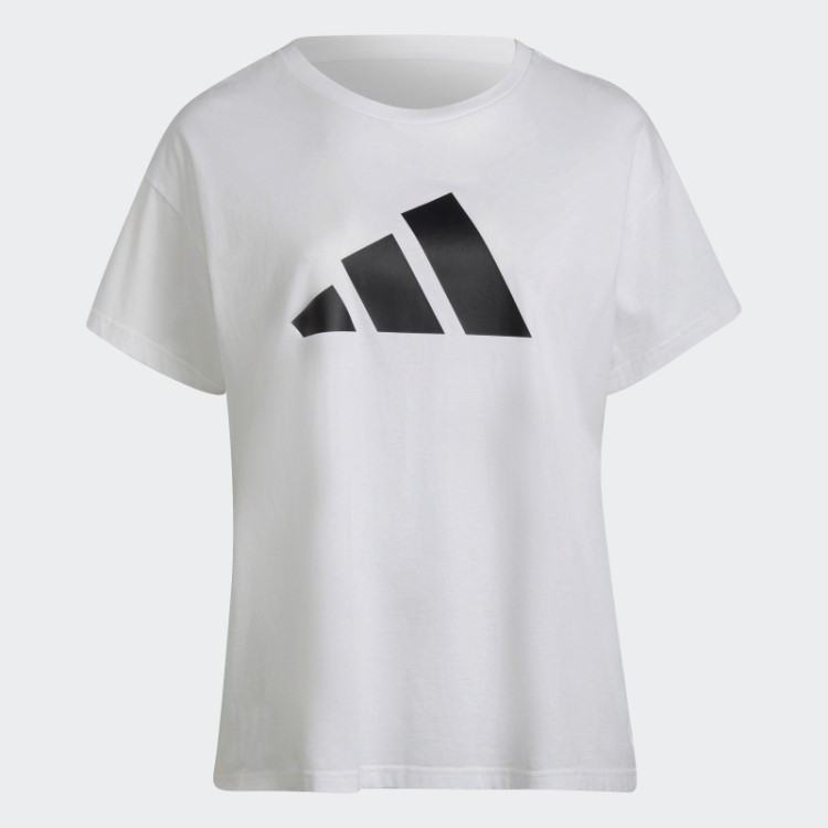 Camiseta Adidas Sportswear Future Icons Logo (tamanho Grande) Branca Quente