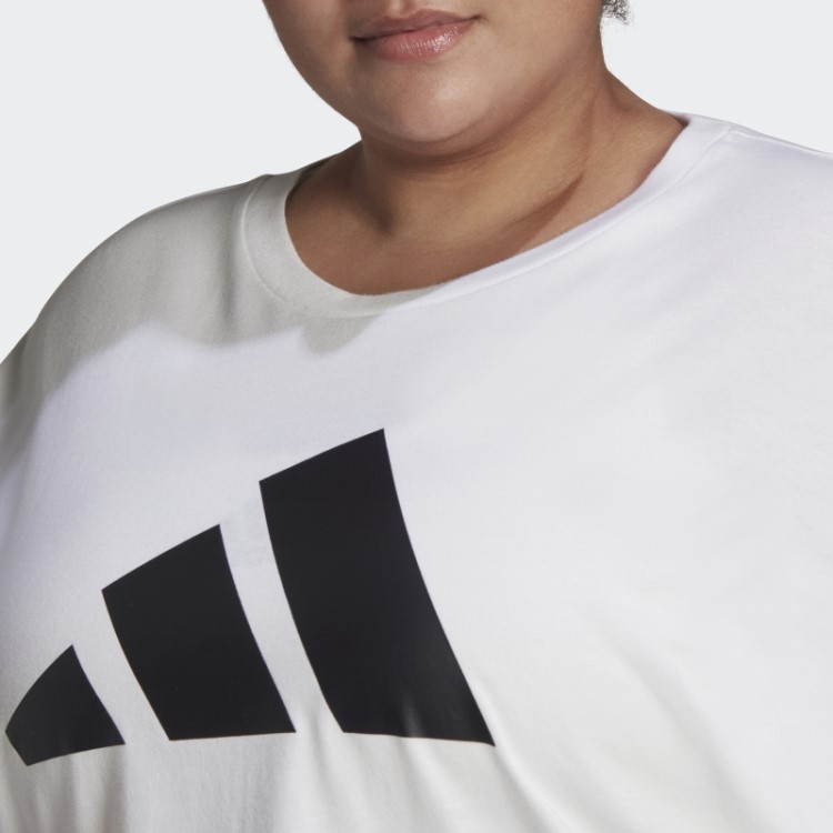 Camiseta Adidas Sportswear Future Icons Logo (tamanho Grande) Branca Quente