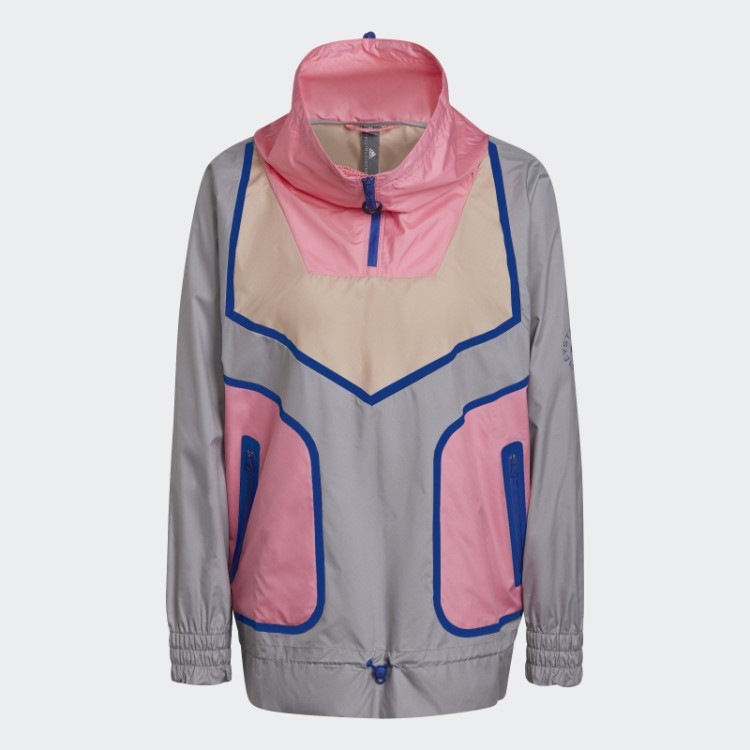 Adidas By Stella Mccartney Jaqueta Esportiva Light Onix Fashion