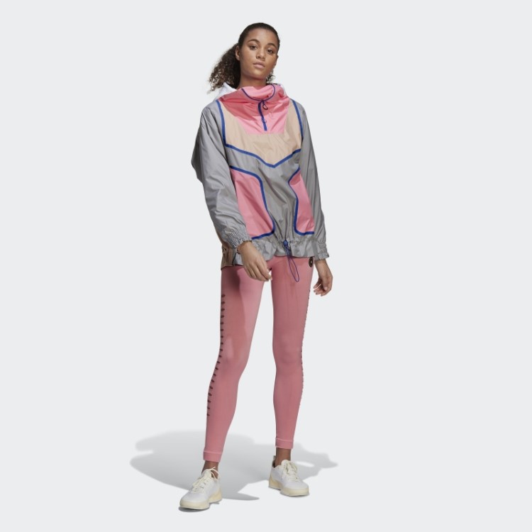 Adidas By Stella Mccartney Jaqueta Esportiva Light Onix Fashion