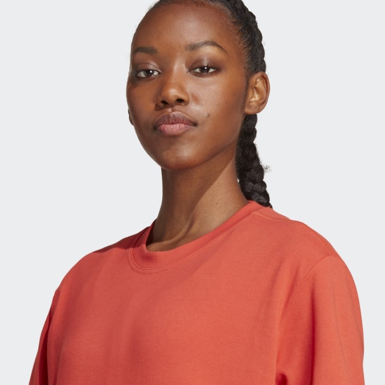 Burnt Cayenne Adidas By Stella Mccartney Camiseta Com Logo Fashion