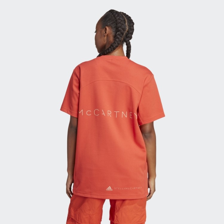 Burnt Cayenne Adidas By Stella Mccartney Camiseta Com Logo Fashion