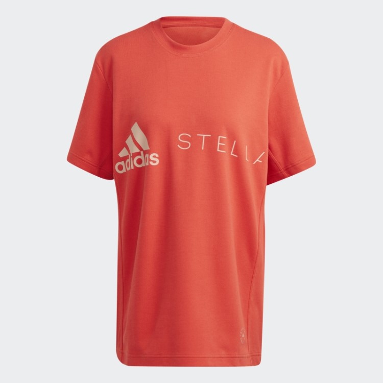 Burnt Cayenne Adidas By Stella Mccartney Camiseta Com Logo Fashion