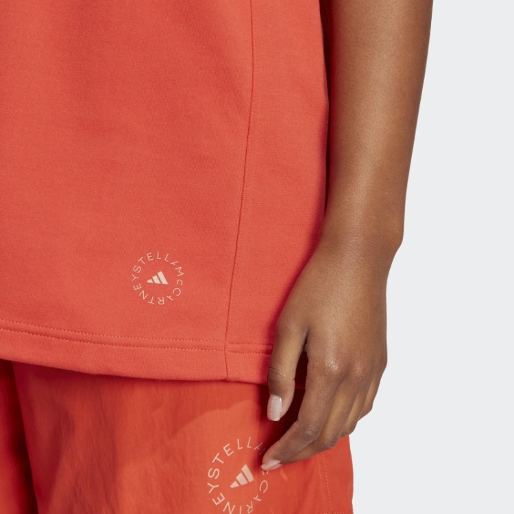 Burnt Cayenne Adidas By Stella Mccartney Camiseta Com Logo Fashion