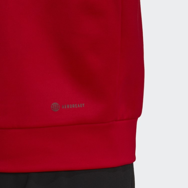 Moletom Adidas Aeroready Game And Go Camo Logo Escarlate