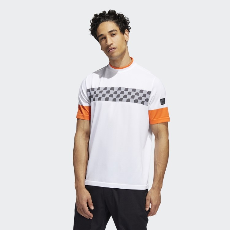Polo Xadrez Branco Adicross Adidas