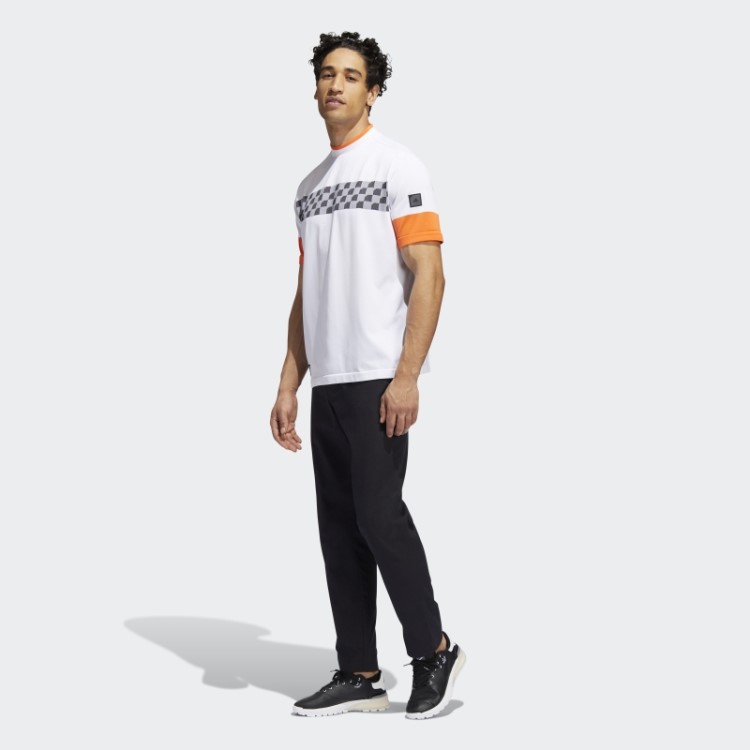 Polo Xadrez Branco Adicross Adidas