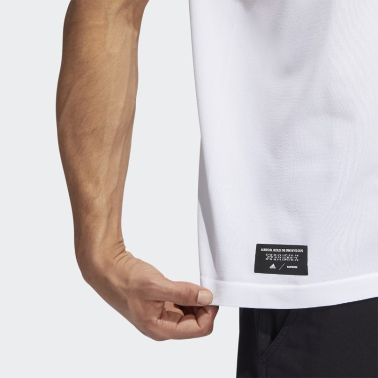Polo Xadrez Branco Adicross Adidas